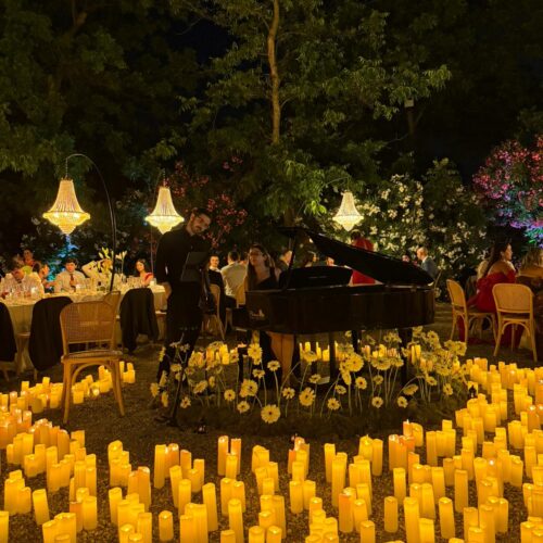 boda con mas de 600 velas led