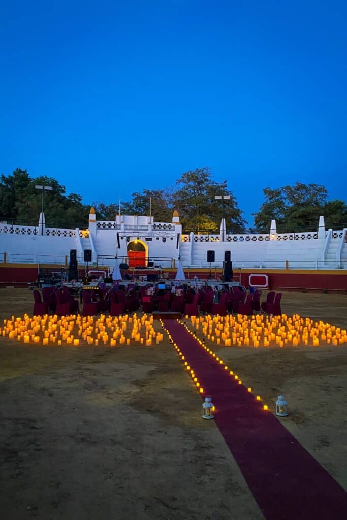 alquiler de velas led para conciertos