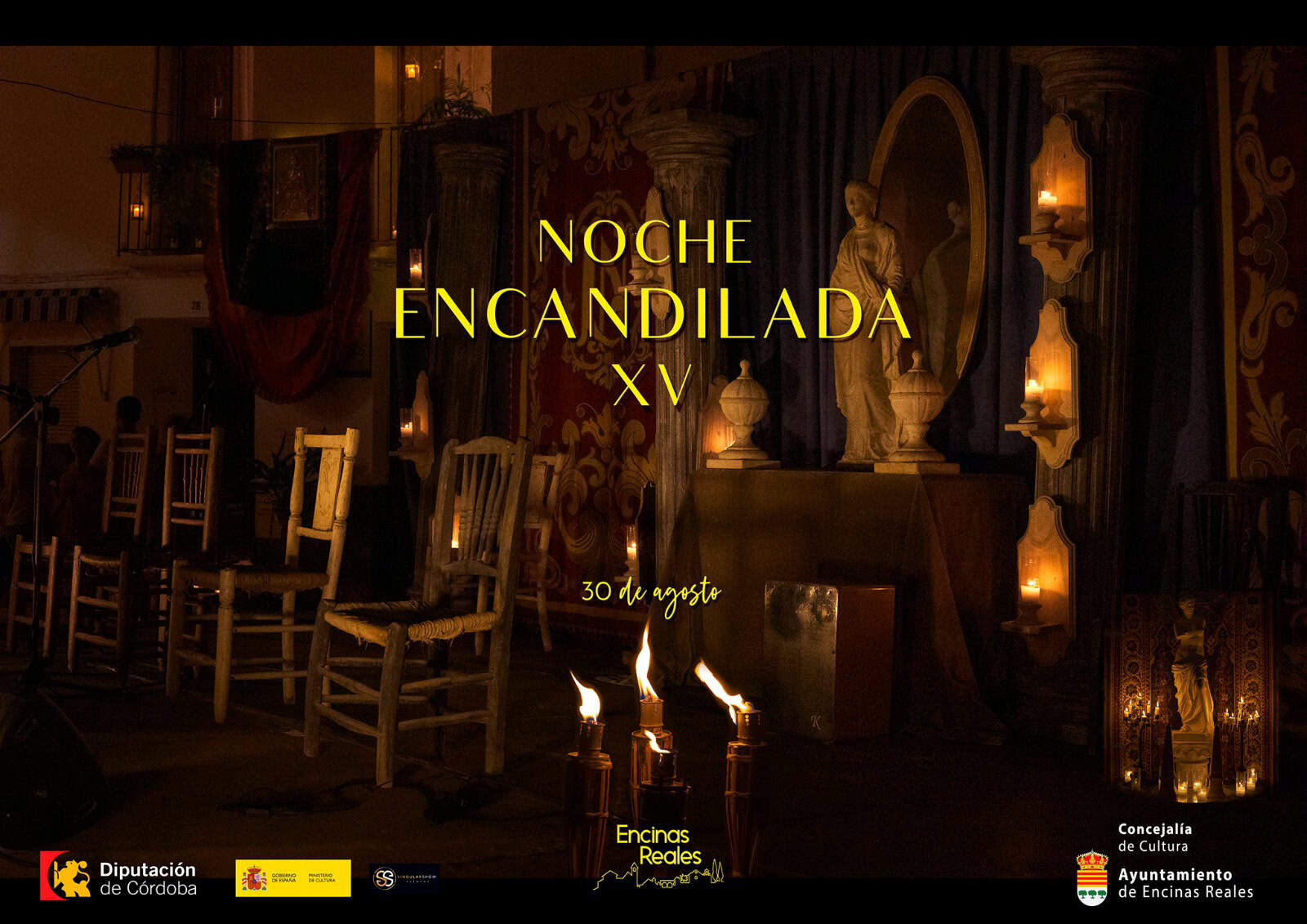 noche encandilada de encinas reales