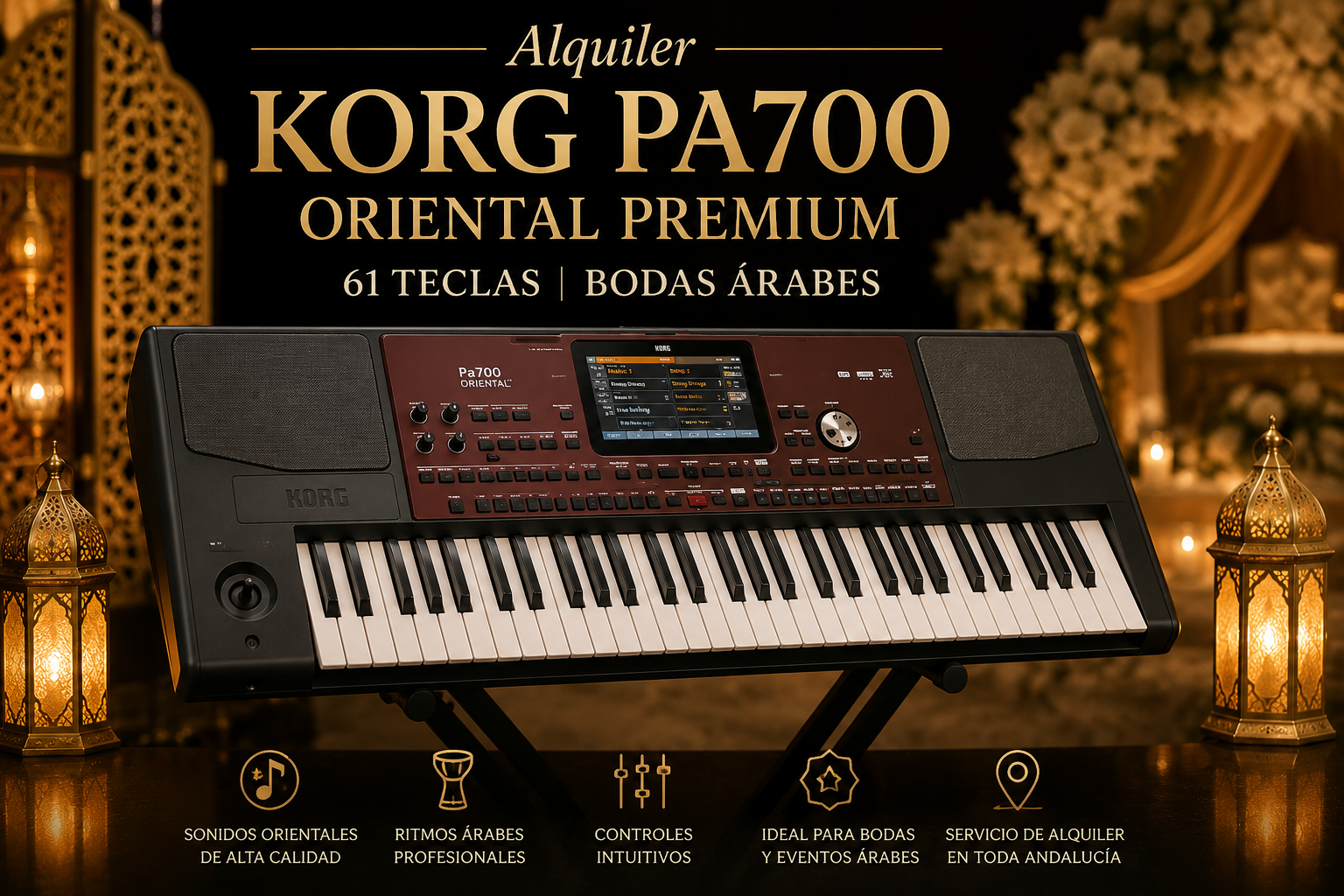 Alquiler Korg PA700 Oriental
