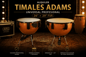 alquiler timbales adams