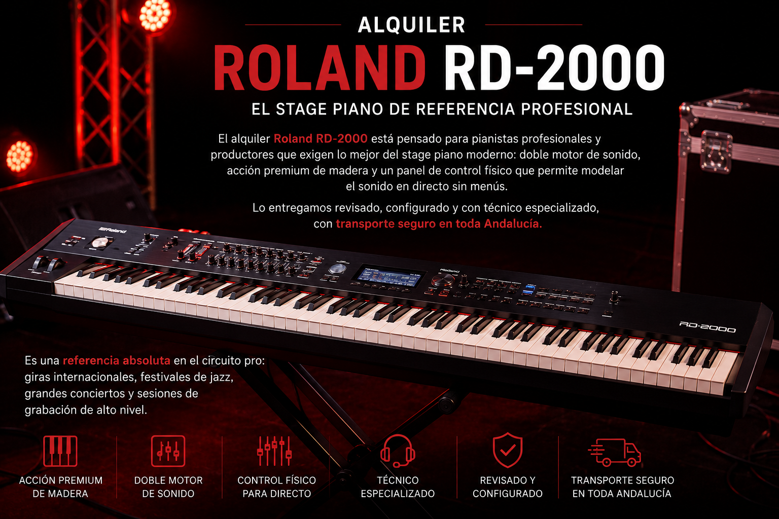 Alquiler Roland RD-2000