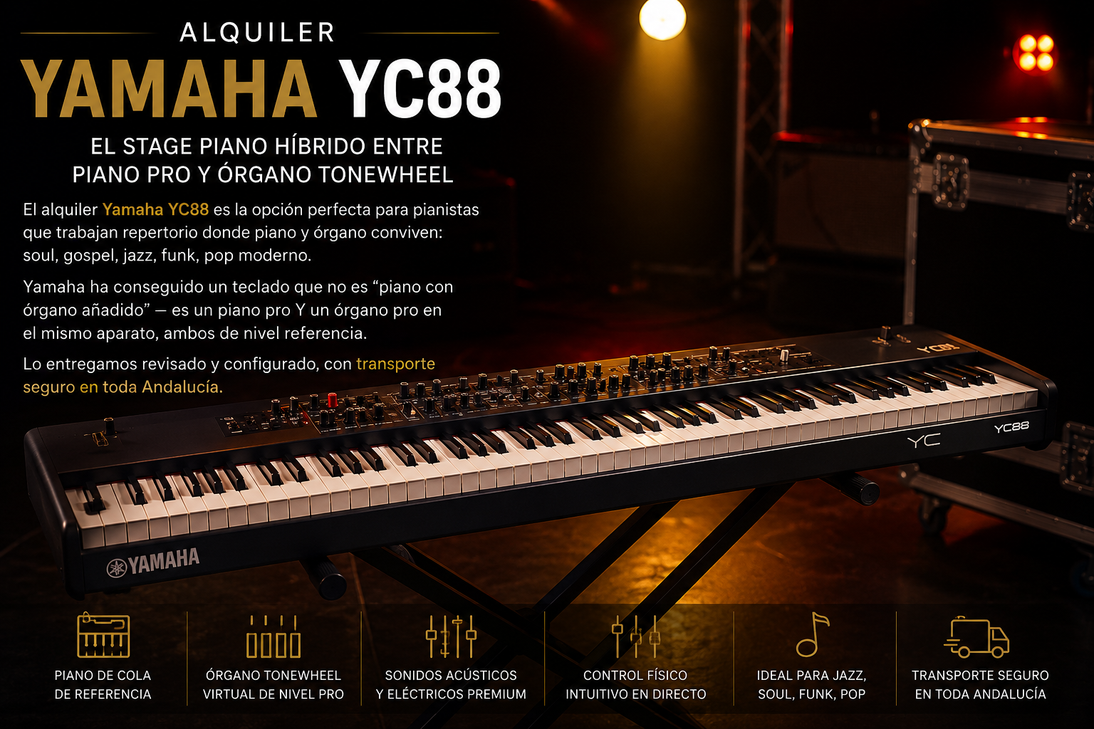 Alquiler Yamaha YC88
