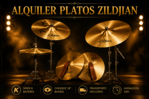 alquiler platos zildjian serie k y platos de banda